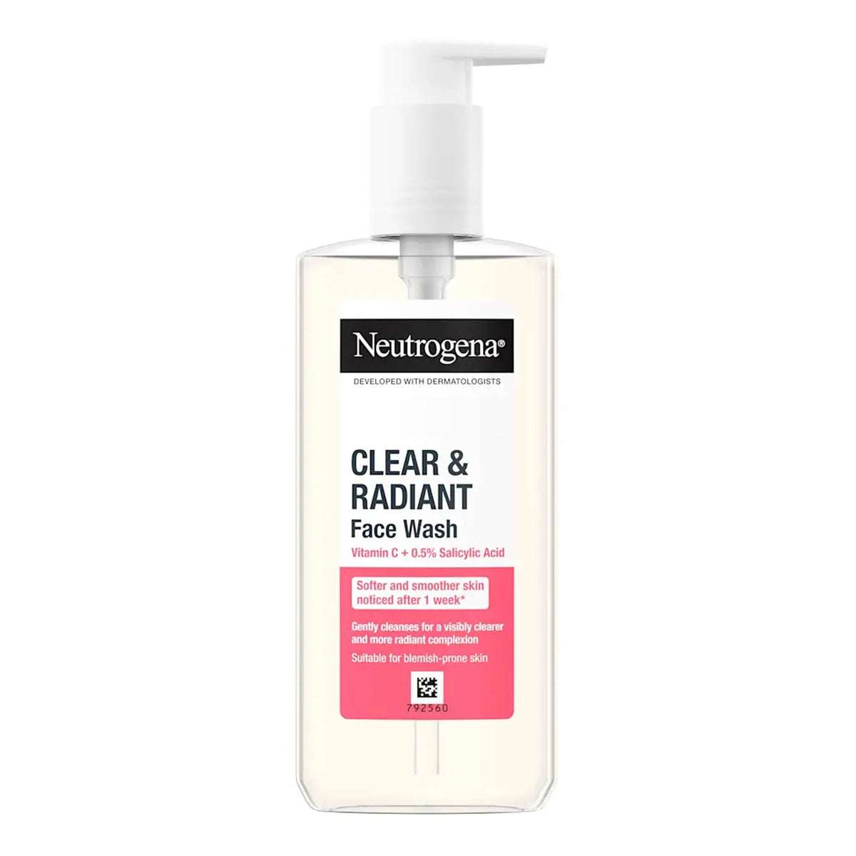 Neutrogena - Clear & Radiant Vitamin C + 0.5% Salicylic Acid Face Wash Suitable For Blemish-Prone Skin - 200ml [Italy]