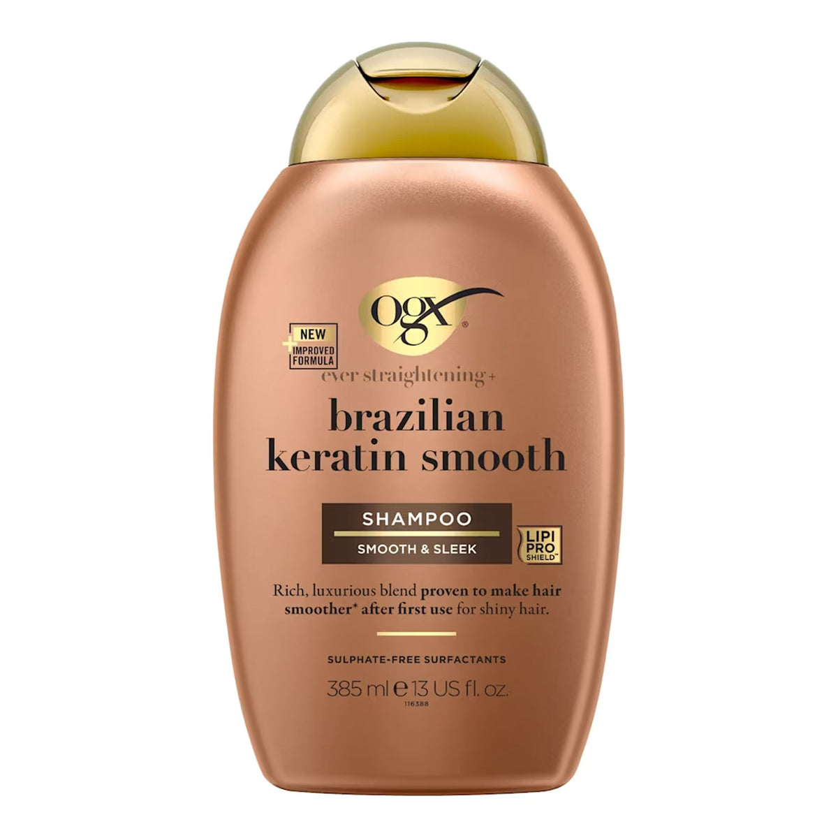 OGX - Ever Straightening+ Brazilian Keratin Smooth Smooth & Sleek Shampoo - 385ml [Italy]