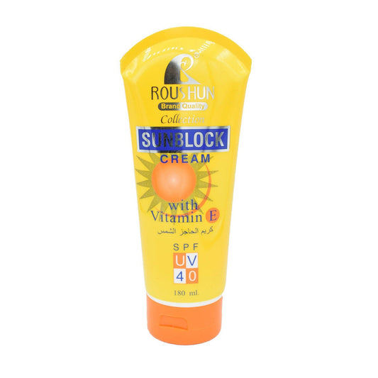 Roushun - Sunblock Cream With Vitamin E SPF 40 - 180ml