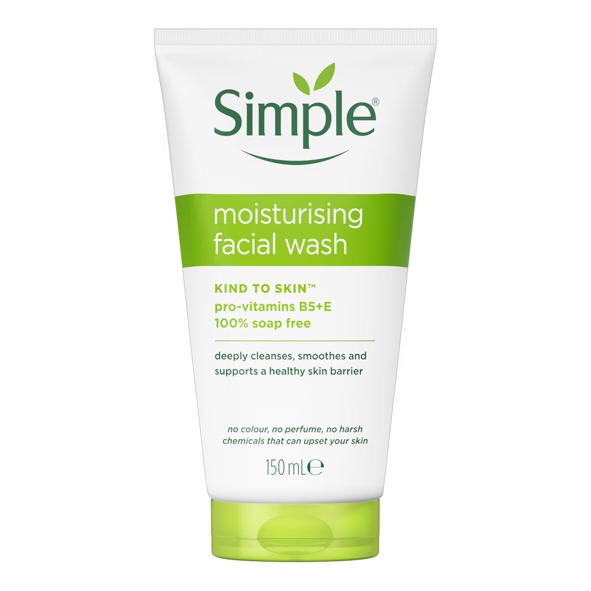 Simple - Kind To Skin 100% Soap Free Moisturizing Facial Wash With Pro-Vitamin B5+E - 150ml [Poland]