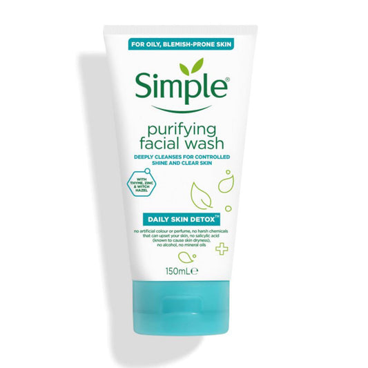 SIMPLE - DAILY SKIN DETOX PURIFYING FACIAL WASH - 150ML