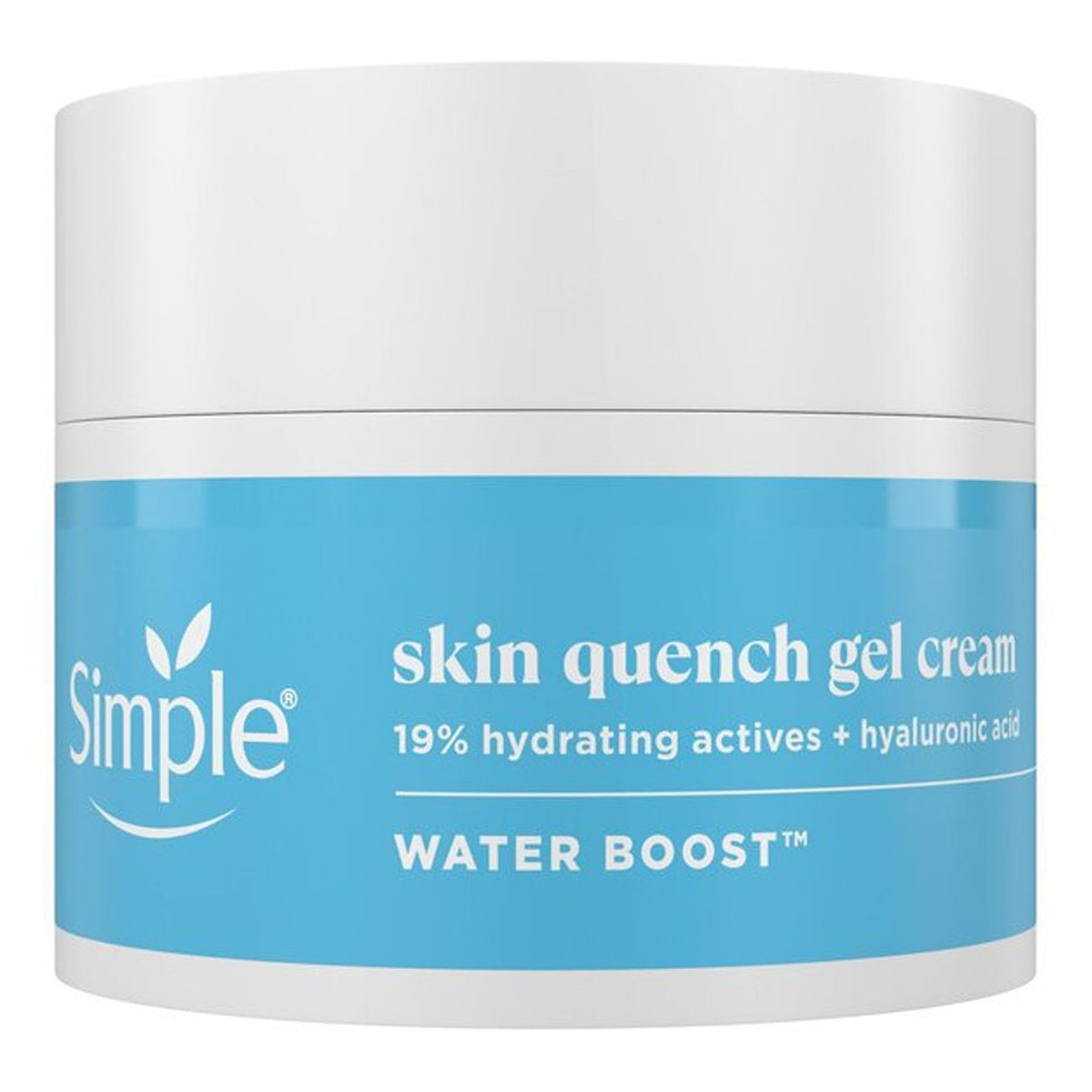 Simple - Water Boost Skin Quench Gel Cream With 19% Hydrating Actives + Hyaluronic Acid For Dry Or Dehydrated Skin, Including Sensitive - 50ml [Hungary]