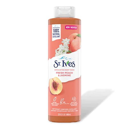 St. Ives - Fresh Peach & Jasmine Exfoliating Body Wash - 650ml