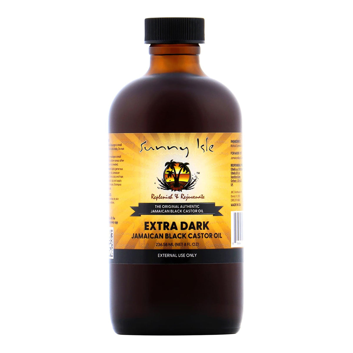 Sunny Isle - Replenish & Rejuvenate Extra Dark Jamaican Black Castor Oil - 236.58ml [USA]